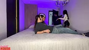 this young brunette unleashed all her holes in a wild orgy