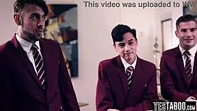 Horny Students Gangbang Huge Tits BBW Mature Teacher In Classroom