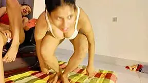 Uttaran20 - petite 18+ first time pussy getting threesome fuck by big dick