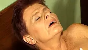 young granny fucks attractive man in retro blue films