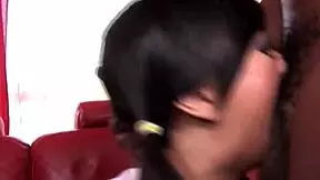 then undressing, he puts her on her back and begins to fuck her in the pussy, and in addition to that...