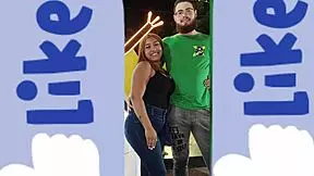 young american couple makes love