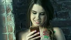 Gorgeous teen hottie enjoys her day