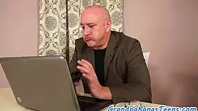 Petite Teen Gets Doggystyle Fucked By Old Man