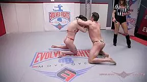 Lydia Black's Nude Wrestling Turns Into Fuck Session