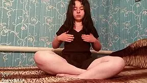 watch this chubby amateur finger her pussy and taste it?
