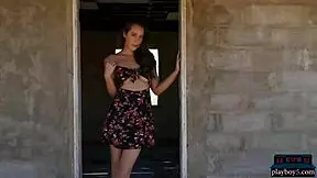 Hot big natural tits teen brunette willa prescott outdoor striptease