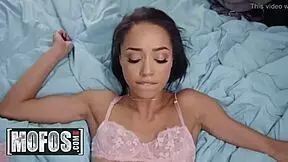 sharing boyfriend in defective blindfold threesome by mofos