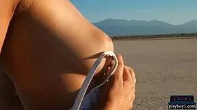 Hot big natural tits teen brunette willa prescott outdoor striptease