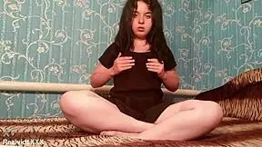 watch this chubby amateur finger her pussy and taste it?