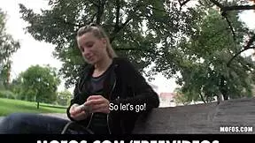 Natural Blonde Czech Girl Is Picked Up For Public Sex