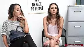 Thief Teen 18+ And Stepmom Banged By Officer