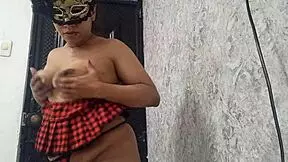 Exotic Dancer Warming Up With Her Open Pussy