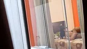 MI VECINA COLOMBIANA FOLLANDO CON SU NOVIO VOYEUR