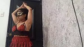 Exotic Dancer Warming Up With Her Open Pussy