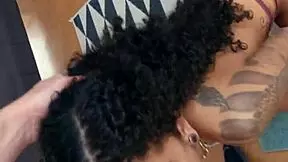 Tattoo Brazilian Amateur Slut Sucks a Dick in Her Bikini and High Heels