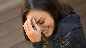 Legal age teen inserts fingers into wet pussy during solo masturbation