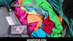 stepmoms huge tits always make me horny and i can't hide it, and she noticed