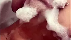 Horny British Slut Plays with Herself in the Shower