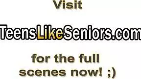 Old Guy Pounds Teen Outdoors