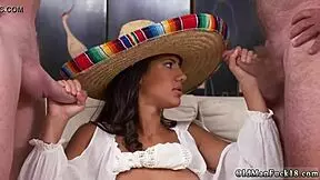 granny kissing young 18+ guy and old bear first time going south of the