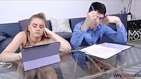 horny stepsister taylor blake rides big cock in sex tape