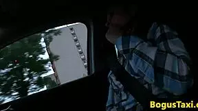 European Amateur Teen Bent Over in Taxi Doggystyled by Driver, Spied on by Neighbors