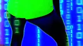 a beautiful latina teen dances in her homemade video