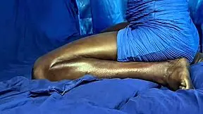 abena passionately showing her slim body in an erotic dance, feeling the rhythm deeply