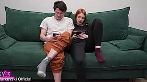 Cameraman and producer threesome with doll after filming!