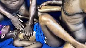 Double Penetration MMF Threesome with Two Big Black Dicks Making Me Squirt