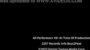 Perverted neighbor doctor tampa sniffs raven rogue's feet & socks while helping change her oil on beat2feet - reup