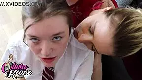 stepmum teaches student to suck cock