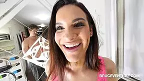 Eden Sinclair slurps and deepthroats her stepbrother Bruce's big cock