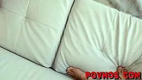 Busty latina teen sucking cock pov and getting rammed!