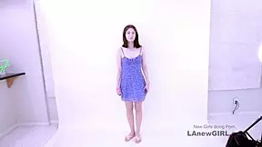 Oh wow! Straight brunette teen gets seduced by hot lesbian stylist on the sofa!