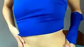 bonneyuwu, the 14-26 year old small whore, casually masturbates using a dildo in her room