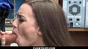 White British Girl Bent Over By Cop