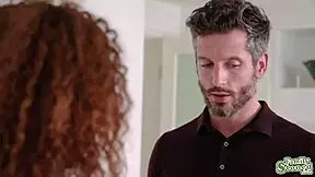 Stepdaddy Fucking The Hell Out Of His Hot Ebony Stepdaughter!