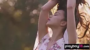 petite filipino teen kit rysha stripping and posing outdoor