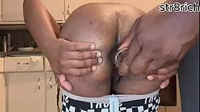 Step Bro Pull My Glass Butt Plug Out And Fuck My Ebony Teen Ass