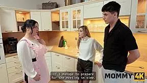 OMG, this horny mature brunette from Mommy4k just banged a young dude at their first meet! 😍🔥