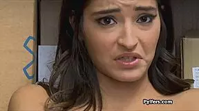 teen spreads wide for mall securitys cock