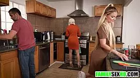 Sneaky Blonde Teen Step Daughter Gives Blowjob And Fucks Step Dad Secretly From Step Mom