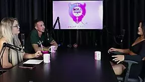 in the swingers house, val mineirinha seeks trans experience amid mansion fights, her sheer red lingerie teasing the group