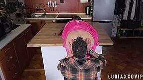 Little 18+ Stepdaughter Bends For Perv Stepdad