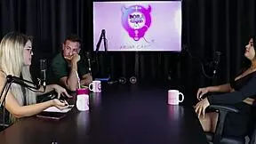 in the swingers house, val mineirinha seeks trans experience amid mansion fights, her sheer red lingerie teasing the group