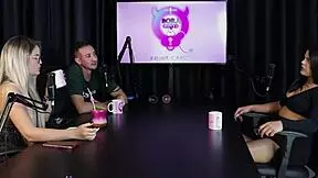 in the swingers house, val mineirinha seeks trans experience amid mansion fights, her sheer red lingerie teasing the group