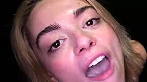 Sophia insane drains 12 cumshots at gloryhole