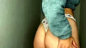 Sexy Brazilian girl feels intense pleasure masturbating in bathroom